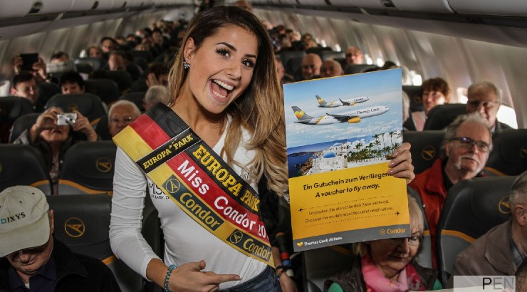 Las aerolíneas se suman a la fiesta de Miss Alemania 2017