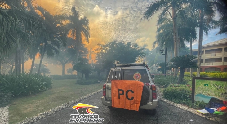 Un incendio alcanza varias zonas del hotel Club Med Punta Cana | Foto: Tráfico Expreso