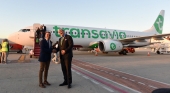 Francisco Rodríguez, presidente de la Diputación Provincial de Granada, y Marcel de Nooijer, CEO de Transavia