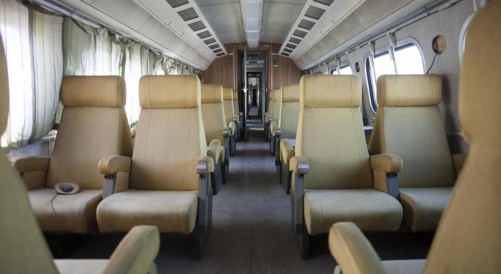 Interior del tren de Fiat. Foto de Miguel Ciriza