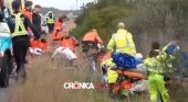 Seis integrantes de la selección alemana de ciclismo, atropellados mientras entrenaban en Mallorca | Foto: Vídeo de Crónica Balear
