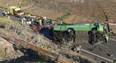 Autobús accidentado| Foto @112Canarias