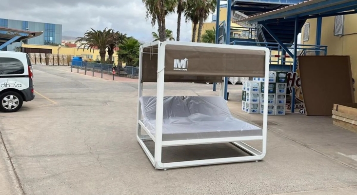 Camas balinesas compradas por el Ayuntamiento de Maspalomas | Foto: Canarias7
