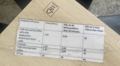 Carta de precios subida a la red social X
