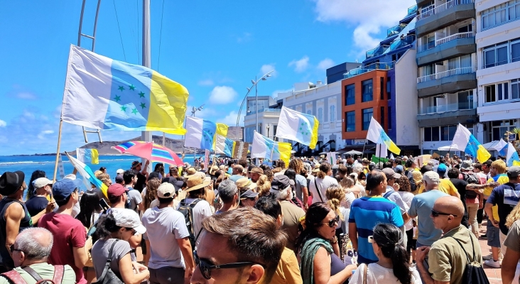 Manifestación en Las Palmas de Gran Canaria |Foto: Podemos Canarias