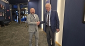 Carlos Álamo, consejero de Turismo de Gran Canaria, y Dominique de Villepin, presidente deIMTA