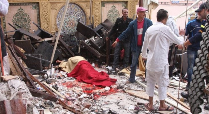 Atentado con bomba en un café de Marrakech