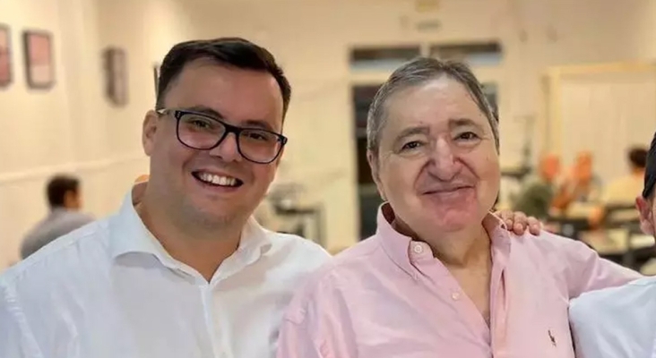 David Bouzón junto a su padre Pepe Bouzón Foto Saliviento