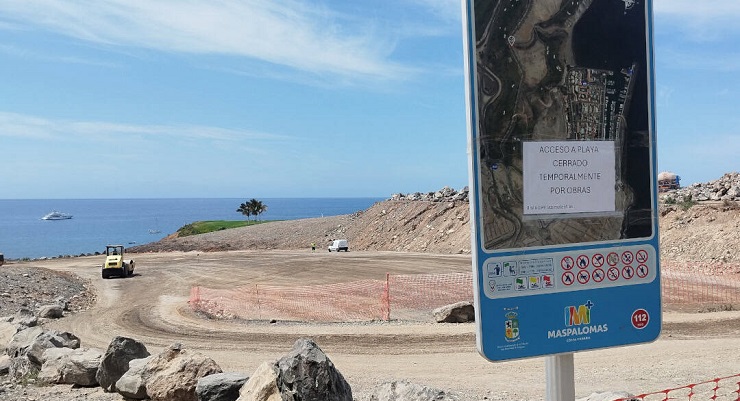 Obras de Lopesan en la zona | Foto: Ecologistas en Acción