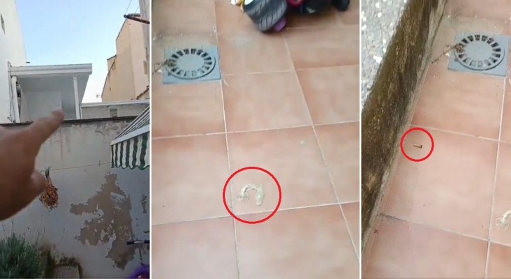 Preservativo y colillas: la indignación de un vecino de una vivienda turística por lo que encuentra en su terraza