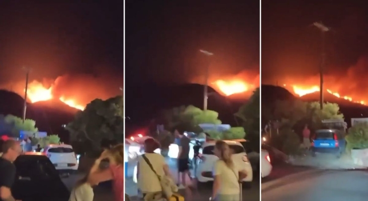 5.000 personas, principalmente turistas, evacuadas por un incendio que sigue fuera de control en Creta (Grecia)