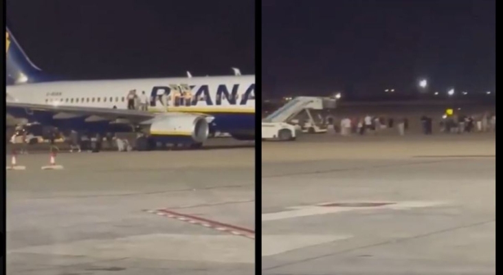 18 heridos durante la evacuación de emergencia de un avión de Ryanair en Palma (Mallorca)
