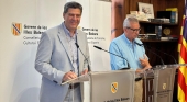 El conseller de Turismo balear, Jaume Bauzà, y el director general de Turismo balear, Josep Aloy.