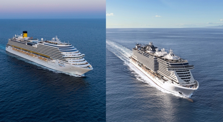 Costa Diadema y MSC Seaview