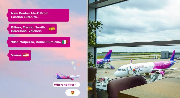 Revolución de Wizz Air en Londres Luton con 5 nuevas rutas hacia España