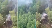 Imágenes del avión siniestrado