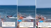 Descontrol en la costa de Mijas (Málaga): moto de agua embiste a los bañistas