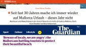 La prensa europea critica el modelo turístico de Mallorca por la saturación y la pérdida de calidad La prensa europea critica el modelo turístico de Mallorca por la saturación y la pérdida de calidad