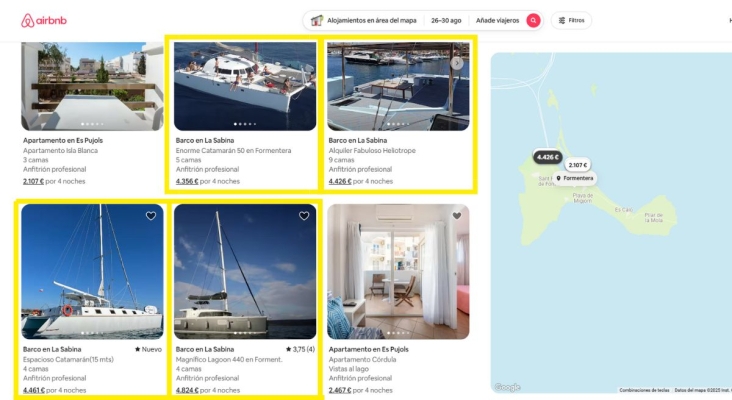 Formentera solo ha denunciado un anuncio ilegal tras dos meses de convenio con Airbnb