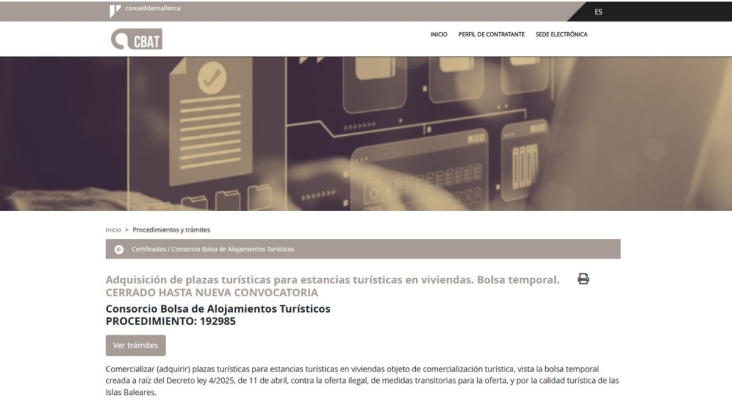 Los fallos informáticos obligan al Consell de Mallorca a anular el nuevo proceso de licencias de alquiler vacacional