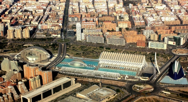 Vista aérea de Valencia