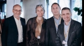 Richard Vainopoulos, presidente Tourcom; Cécile Mariani, CEO rtk International, Otto Vanschamelhout, director gerente de Avitour; y Thomas Bösl, presidente de rtk International