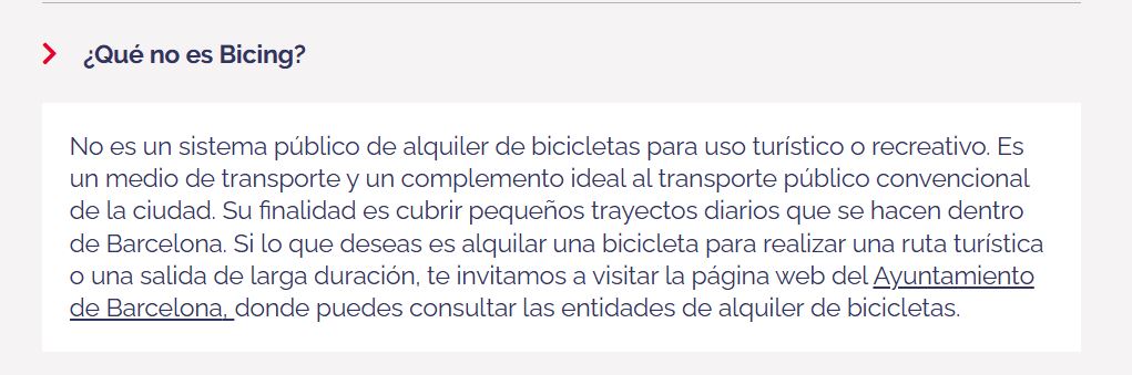 Bicing web 1 Bicing web 1