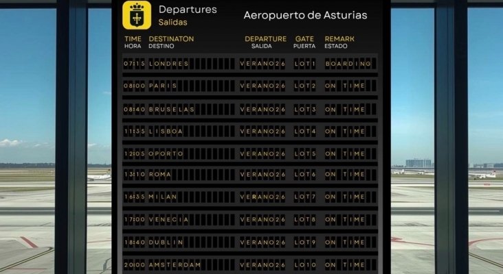 Asturias invertirá tres millones anuales para captar 10 rutas internacionales