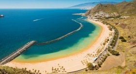 Playa de Las Teresitas en Santa Cruz de Tenerife