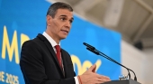 El presidente del Gobierno, Pedro Sánchez, durante la comparecencia en rueda de prensa para presentar el informe Cumpliendo| Imagen: Pool Moncloa/ Borja Puig de la Bellacasa
