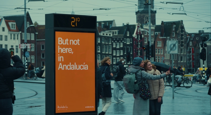 Campaña publicitaria de Turismo de Andalucía en Ámsterdam