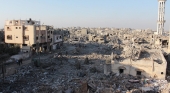 Edificios bombardeados en Gaza Foto Hosny Salah
