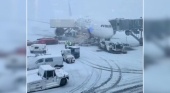El temporal de nieve paraliza Francia y afecta de lleno a aeropuertos y transporte terrestre | Foto: Captura, vía RRSS