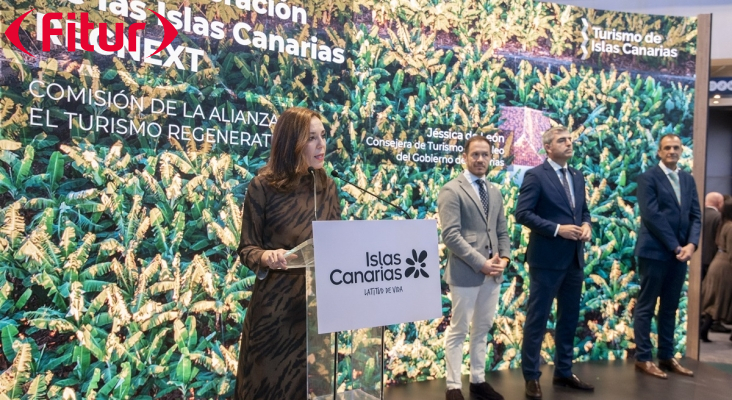 La consejera Jéssica de León durante la presentación de RegNext en FITUR