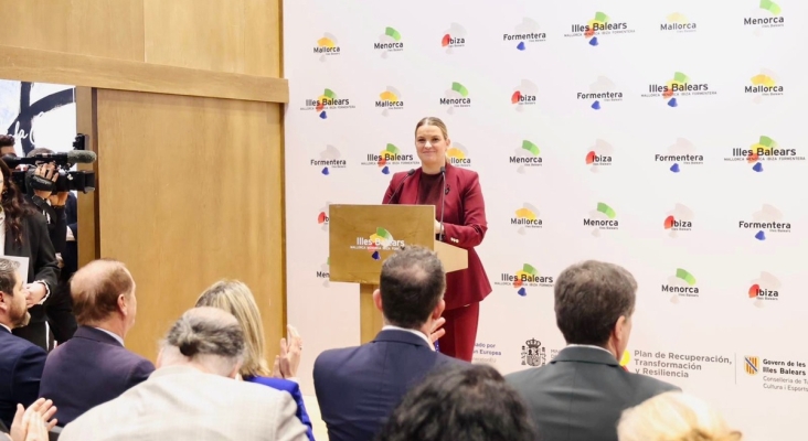 Marga Prohens, presidenta del Govern de Baleares, en FITUR 2026.