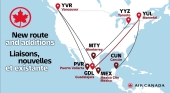 Air Canada amplía su presencia en México con una nueva ruta y un 18% más de capacidad este verano