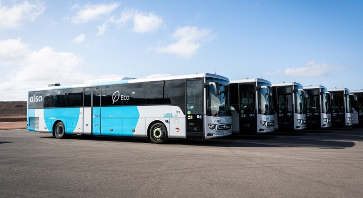 Autobús de ALSA en Fuerteventura