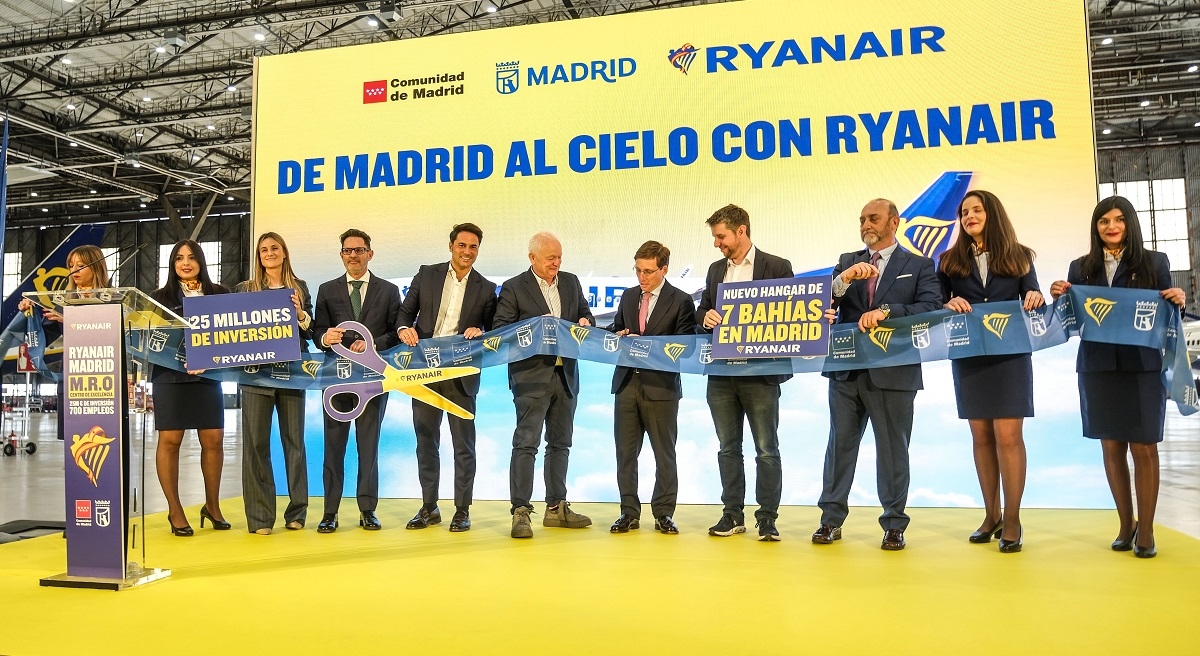 Ryanair inaugura en Madrid su mayor centro de mantenimiento de Europa Ryanair inaugura en Madrid su mayor centro de mantenimiento de Europa