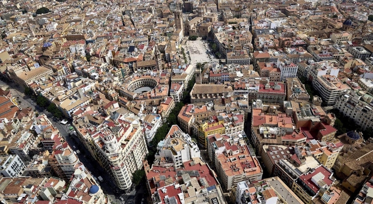 Vista aérea de Valencia
