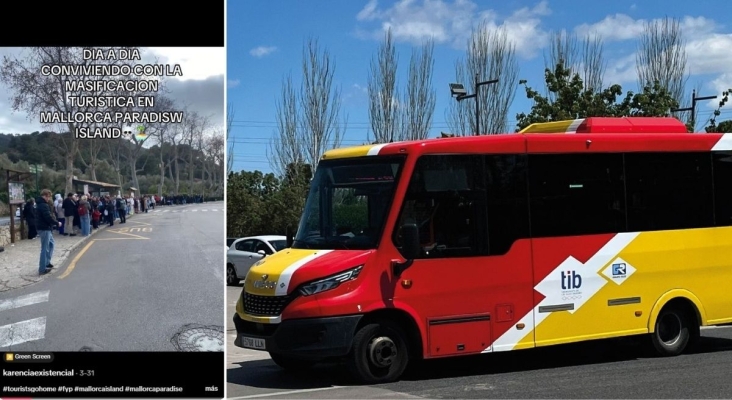Colas, esperas y enfrentamientos: una residente en Mallorca explota contra los turistas por la saturación de los autobuses