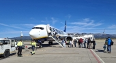 Avión de Ryanair en el Aeropuerto de Castellón