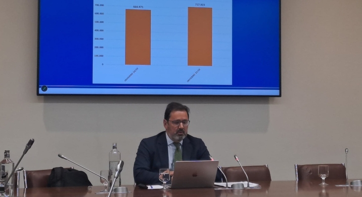 Javier Gándara, presidente de ALA, durante la rueda de prensa.