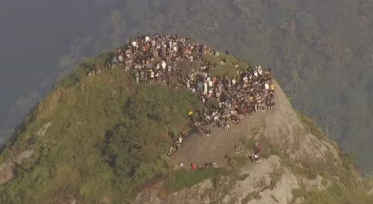 Imágenes de los turistas reproducidas por TV Globo