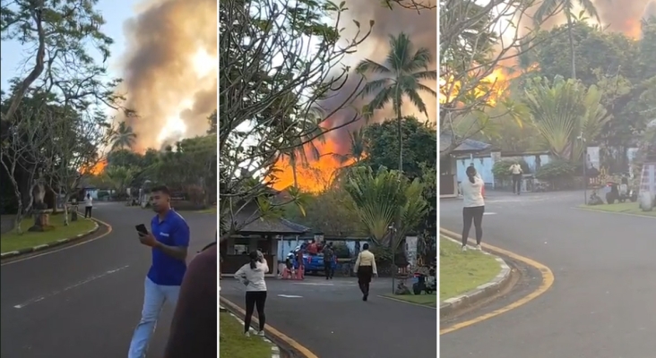 Pánico entre los turistas por aparatoso incendio en resort de Club Med | Imágenes: 9news