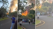 Pánico entre los turistas por aparatoso incendio en resort de Club Med | Imágenes: 9news