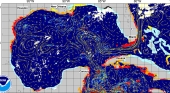 Vista satelital de la presencia de sargazo en Atlántico y Caribe. | Foto: National Oceanic and Atmospheric Administration (NOAA)