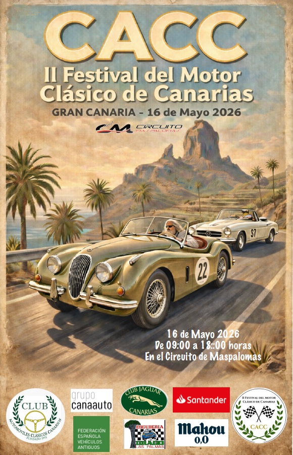 Cartel II Festival del Motor Clásico de Canarias Cartel II Festival del Motor Clásico de Canarias