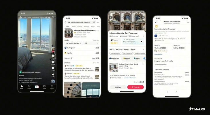Reservar hotel a través de TikTok ya es posible: la app lanza TikTok GO