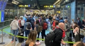 Interior del Aeropuerto Adolfo Suárez Madrid-Barajas | Foto vía Twitter (@SindicatoASAE)