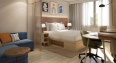 Habitación tipo de la marca Home2 Suites by Hilton
